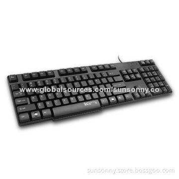 Standard Wired Keyboard with 150cm Cable Length, Supports Multiple Languages